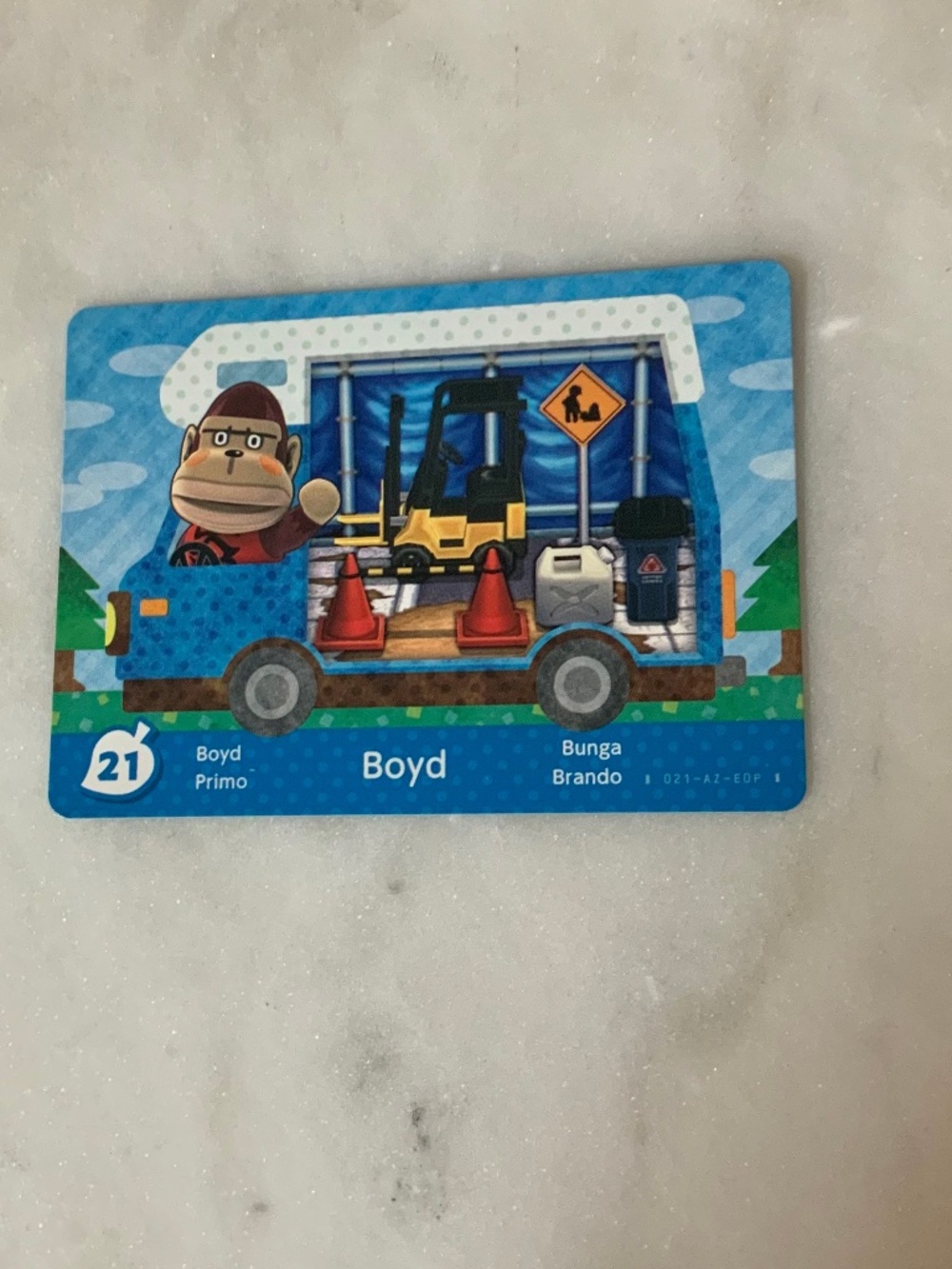 Boyd 21 Animal Crossing Welcome Home Amiibo card RV series mint new unscanned